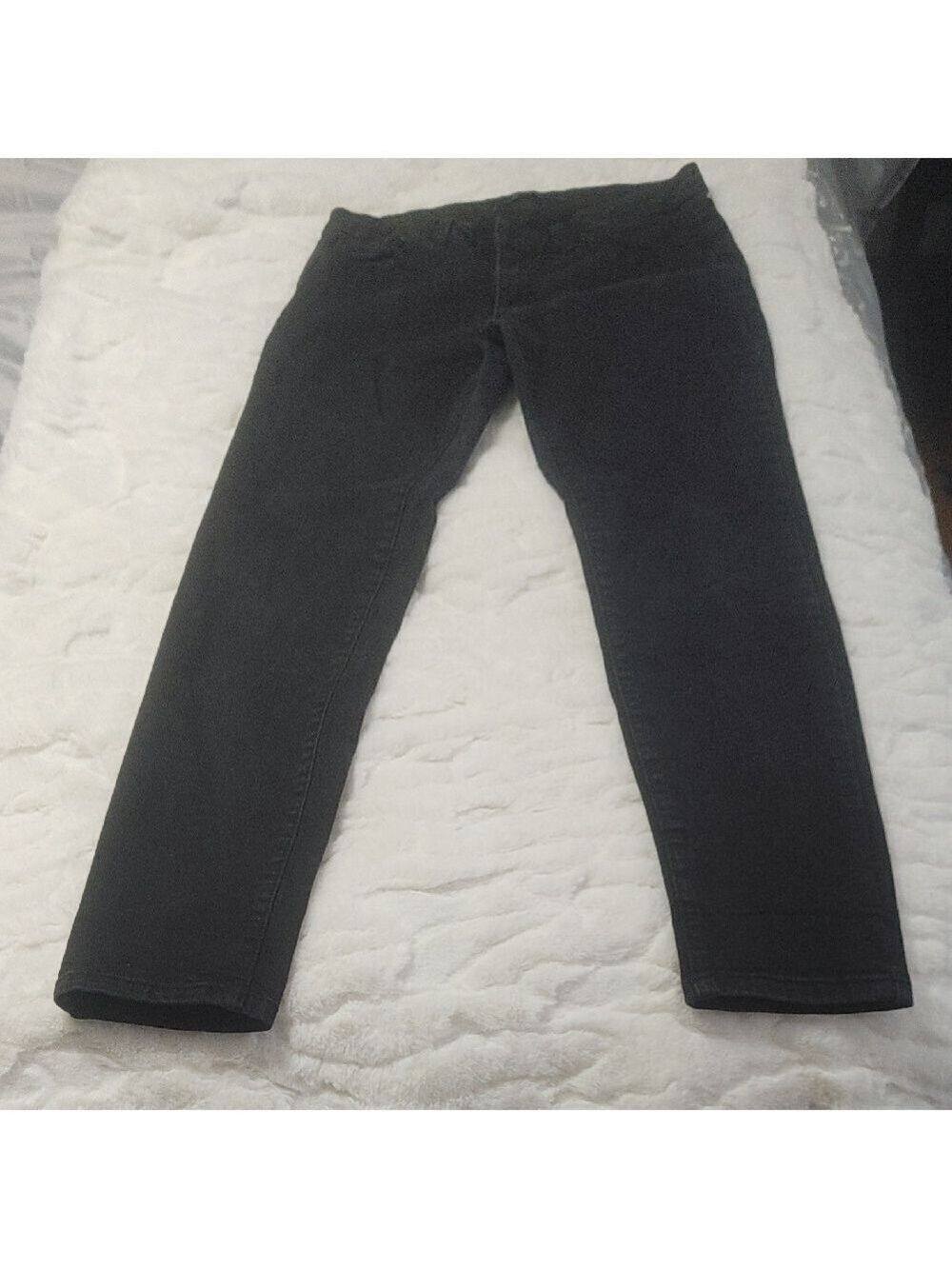 Kancan Style KC11214 Black Ankle Cropped Stretchy Jeans Black 9/28